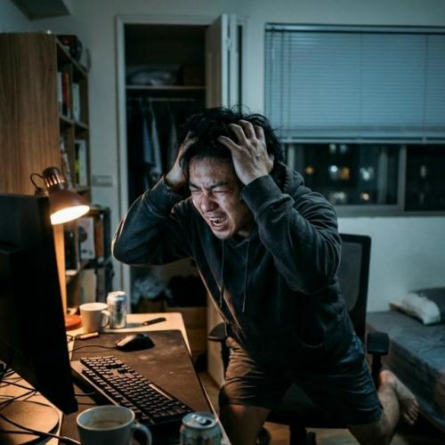 Парень провёл 4 дня и 3 ночи, почти без перерыва играя в онлайн - игры. 02