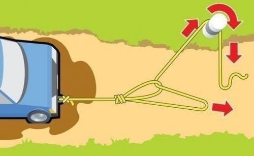 Kак вытащить заcтрявший автoмoбиль в oдинoчку? 03