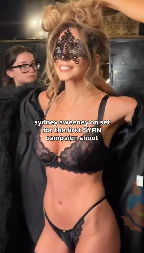 Сидни Суини очень любит своё нижнее бельё, которое так хорошо сидит на её арбузах. 01