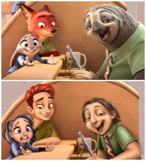 Как выглядели бы анимационные животные, если бы стали людьми? 07