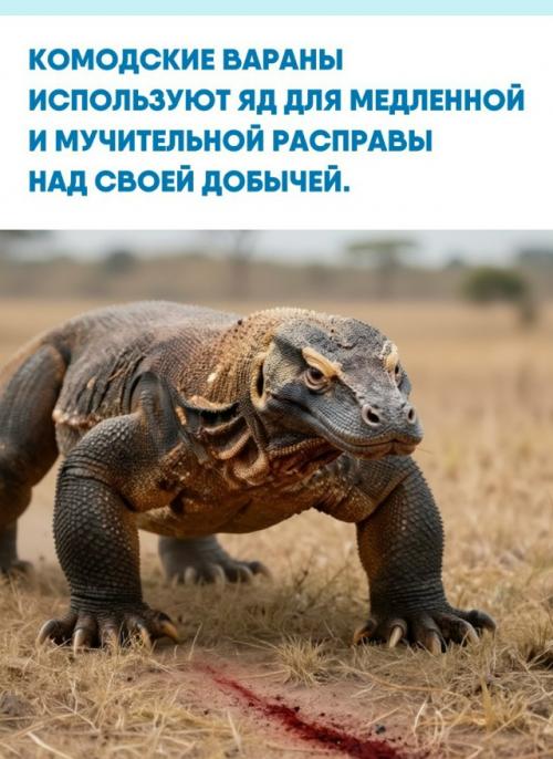 Долгое время считалось, что секрет смертоносности этих рептилий кроется в опасных бактериях в их пасти.  