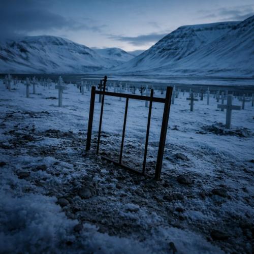 Речь о лонгйире на Шпицбергене, где из-за вечной мерзлоты тела в земле почти не разлагаются. 02