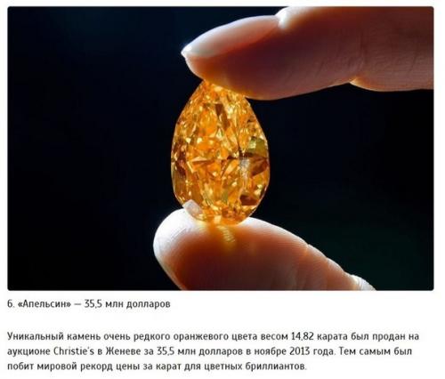 10 самых дорогих бриллиантов, которые были проданы на аукционах. 05