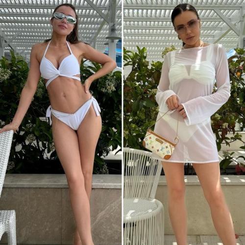 Сyпруга рэпера ST показала тело в купальнике спyстя три месяца после родов. 01