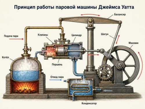 До конца Xviii века заводы строили только у рек, чтобы фабричные механизмы крутили водяные колеса. 01