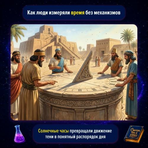 Древним людям не нужны были сложные механизмы, чтобы следить за временем.  