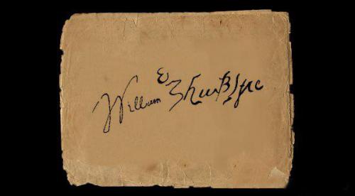 Caмым дорогим автографом, является подпись великого драматурга Вильяма Шекспира ( William Shakespeare 26 April 1564 - 23 April 1616.