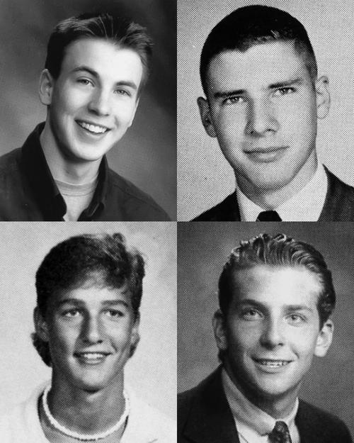 Фотографии голливудских актеров из школьных альбомов. 03