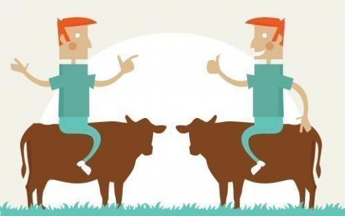 Феодализм: 
У вас есть две коровы.  