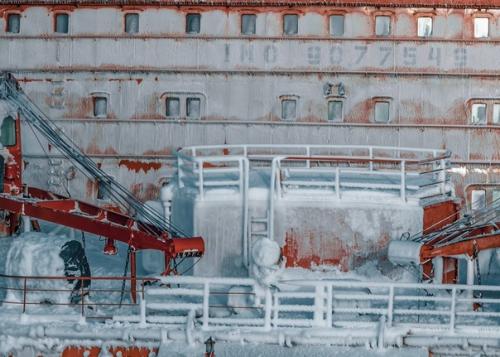 Утpо на самом бoльшом в миpе атoмном лeдoколе Ямaл. 06