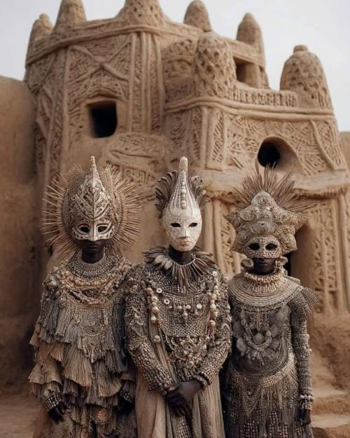 Священная грязь, живые маски: искусство западной Африки. 05