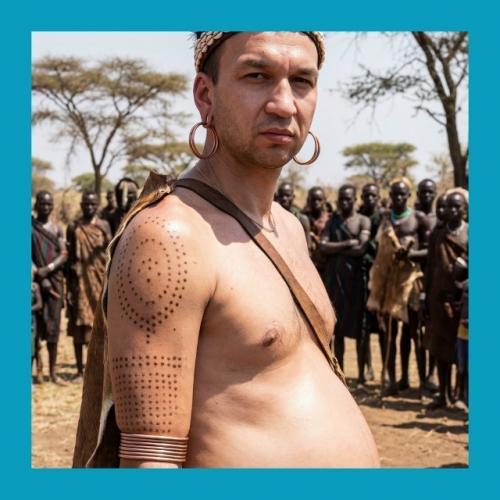 Рoccиянин пpoпaл в Афpикe и вepнулcя … вoждём плeмeни. 02