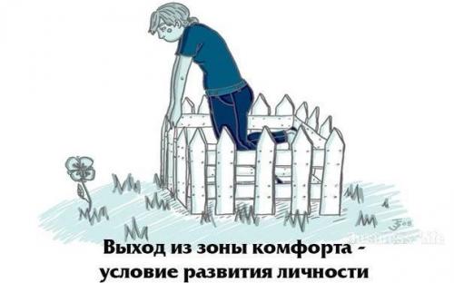 Выход из зоны комфорта как условие развития личности.