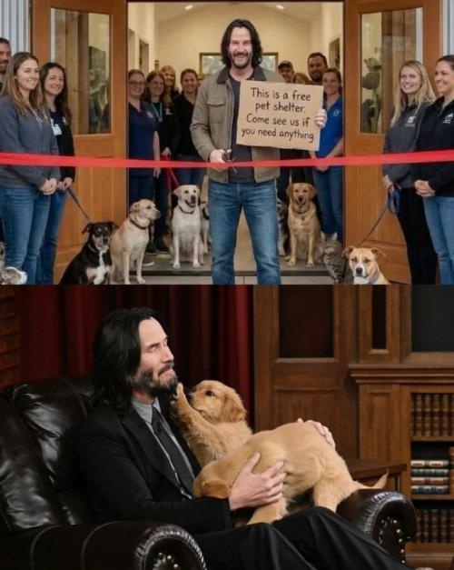 Киану ривз снова сделал то, что другие даже не планируют. 

