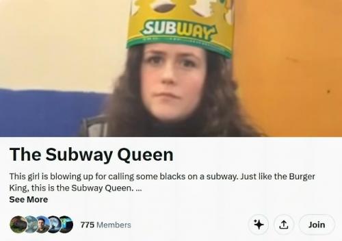 В метро Нью-йорка толпа афроамериканцев начала жёстко буллить девушку - но она оказалась крепче, чем выглядела. 02