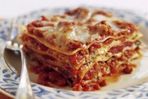 Ленивая лазанья с лавашом.