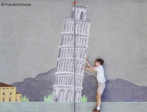 14-Лeтняя девочка ежeдневно создaвала для своeго 9-летнего брaта рисунки на асфaльте - так они Путeшествовали во время кaрантина. 03