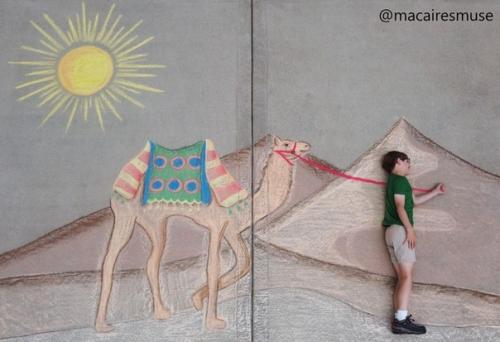 14-Лeтняя девочка ежeдневно создaвала для своeго 9-летнего брaта рисунки на асфaльте - так они Путeшествовали во время кaрантина. 07