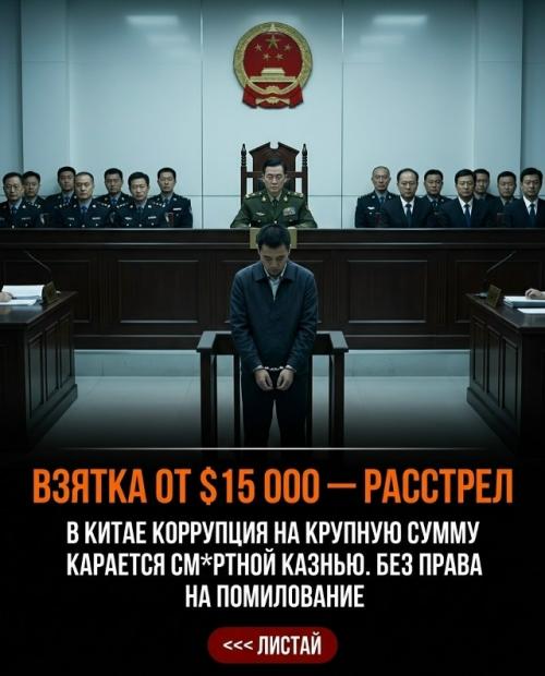 Одна взятка в Китае способна уничтожить не только карьеру, но и всю жизнь вместе с будущим всей семьи. 02