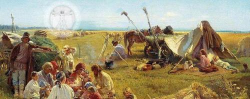 Накануне революции русское земледелие в полном расцвете было.