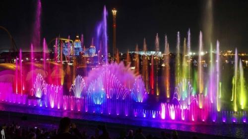 Поющие фонтаны в олимпийском парке Сочи и Адлера.