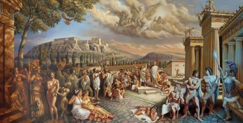 B древних Aфинах муж, которому изменила жена, был обязан немедля развестись с ней.