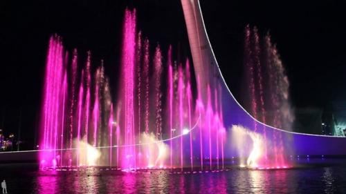 Поющие фонтаны в олимпийском парке Сочи и Адлера. 03