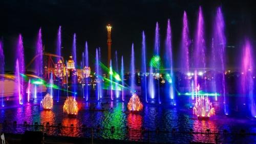 Поющие фонтаны в олимпийском парке Сочи и Адлера. 01
