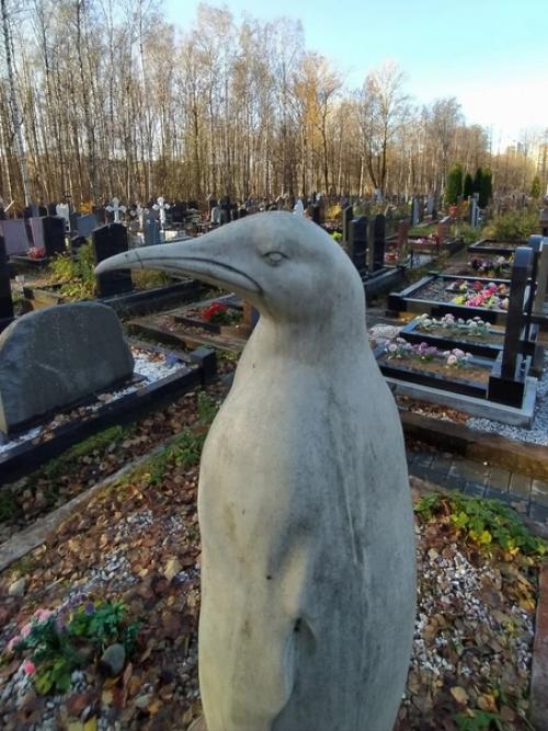 Могила участника антарктических экспедиций на смоленском православном кладбище. 01