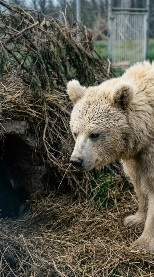 Вопреки всеобщему мнению, хищник после семимесячного сна не бросается сразу на поиски еды. 01