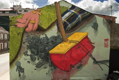 10 сильных стрит - арт - работ, раскрывающих правду жизни. 02