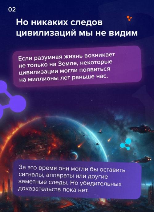 Наверняка вы хоть раз смотрели на ночное небо и думали: неужели среди такого количества звёзд мы действительно одни? 02 Наверняка вы хоть раз смотрели на ночное небо и думали: неужели среди такого количества звёзд мы действительно одни? 02
