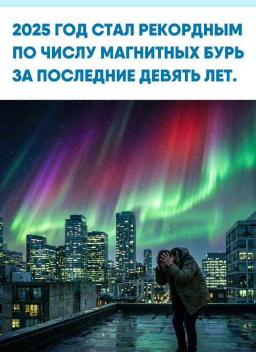 Из 365 дней целых 69 прошли под воздействием геомагнитной активности.  