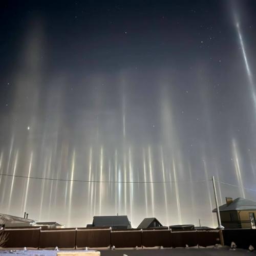 Жители села троица первыми заметили необычное сияние в небе. 02