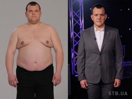 Участники украинского шоу Взвешенные и Счастливые до и после внушительной потери веса. 09