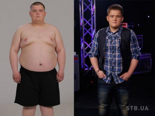 Участники украинского шоу Взвешенные и Счастливые до и после внушительной потери веса. 05