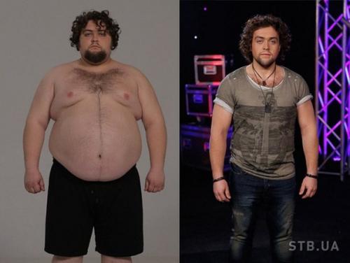 Участники украинского шоу Взвешенные и Счастливые до и после внушительной потери веса. 01