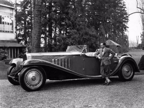 Жан бугатти со своим творением - Bugatti Type 41 Royale.
