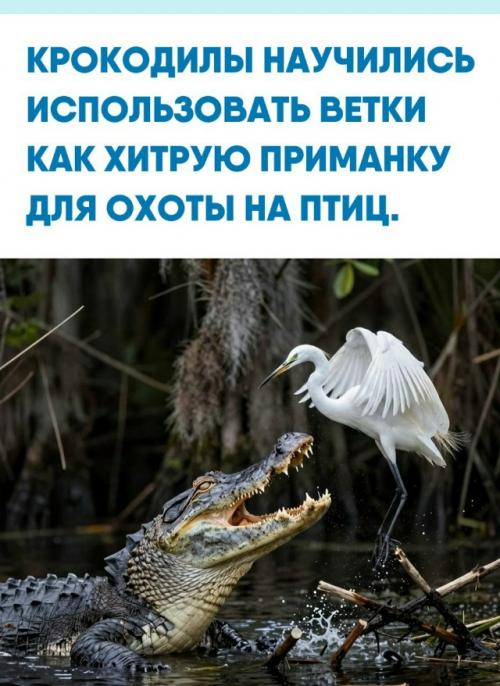 В 2013 году зоолог Владимир динец доказал, что американские аллигаторы и болотные крокодилы способны на сложное поведение.  