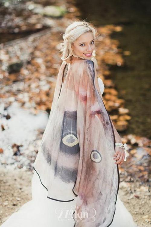 Волшебные платки в форме крыльев бабочек. 07