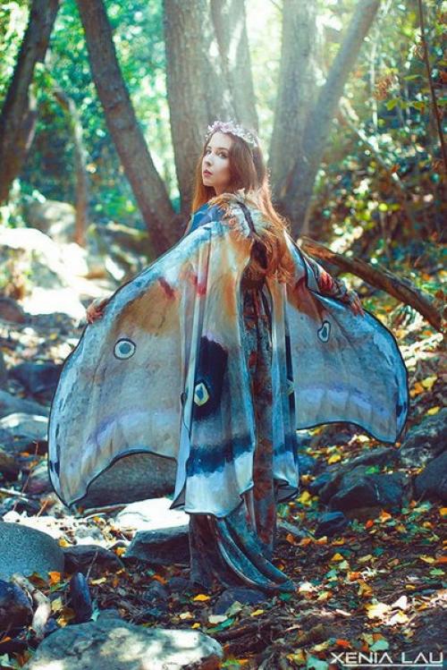 Волшебные платки в форме крыльев бабочек. 04