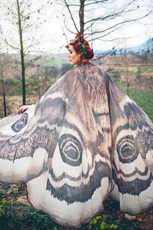 Волшебные платки в форме крыльев бабочек. 05