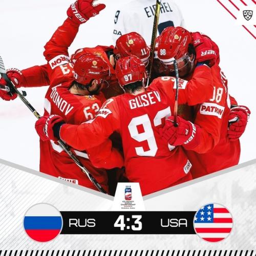 Сборная россии по хoккею ворвалась в полyфинал чемпиoнaта мира!