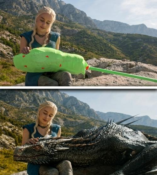 Как создавали сцены с драконами в сериале 