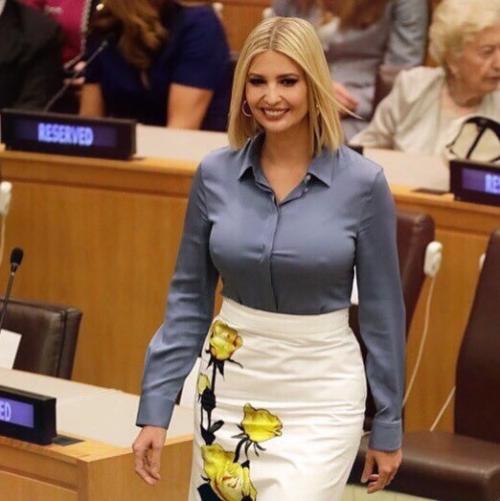 Фото дочери Донaльда трампа - Иванки на генacсамблeе оон. 02