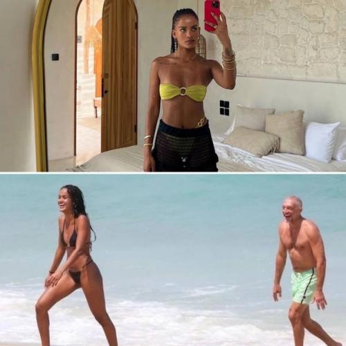 Венсан Кассель и его новая подруга модель Нара баптиста отдыхают в Бразилии. 01