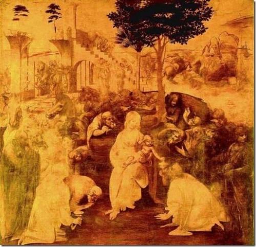 Странная картина.  Голландский художник питер Брейгель - старший писал Поклонение Волхвов два года.