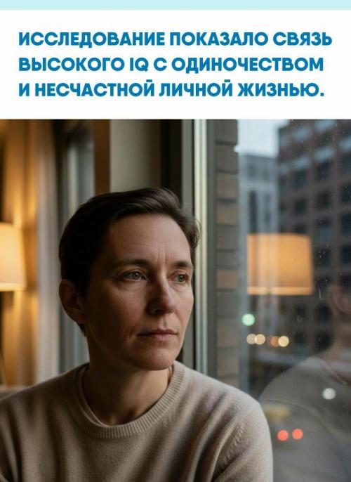 Анализ данных 17 000 человек выявил, что наиболее умные респонденты чаще сталкиваются с трудностями в отношениях.  