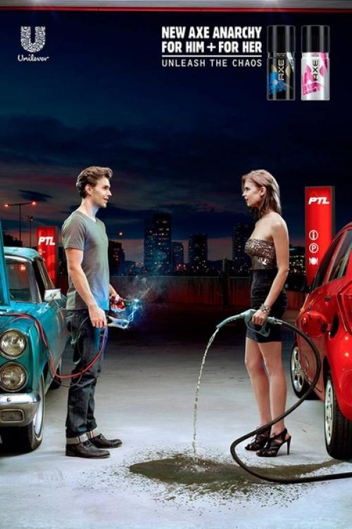 Рекламные принты дезодорантов AXE от английского агентства BBH.