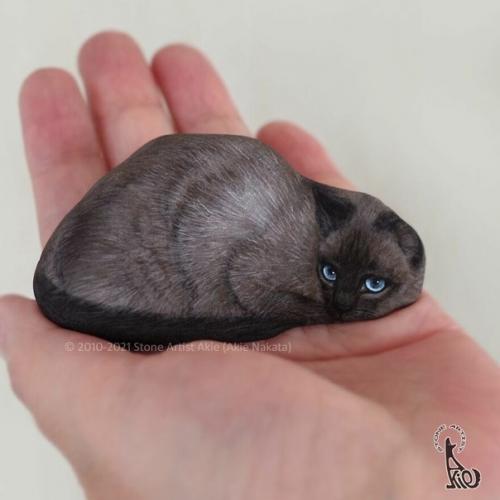 Японская мастерица Акиэ наката Художница по Камню. 01